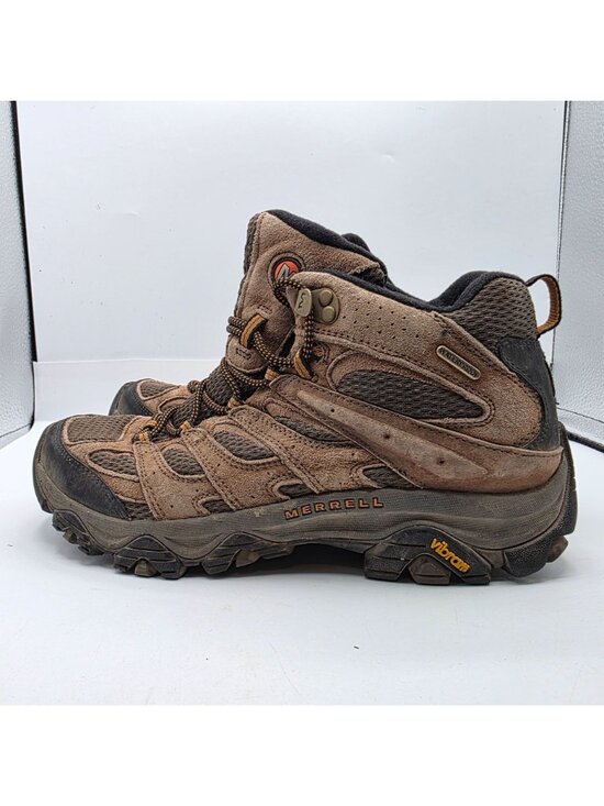 Merrell Moab 3 Mid Mens Size 8 Brown Hiking Shoes Camping Outdoors Vibram main image 8